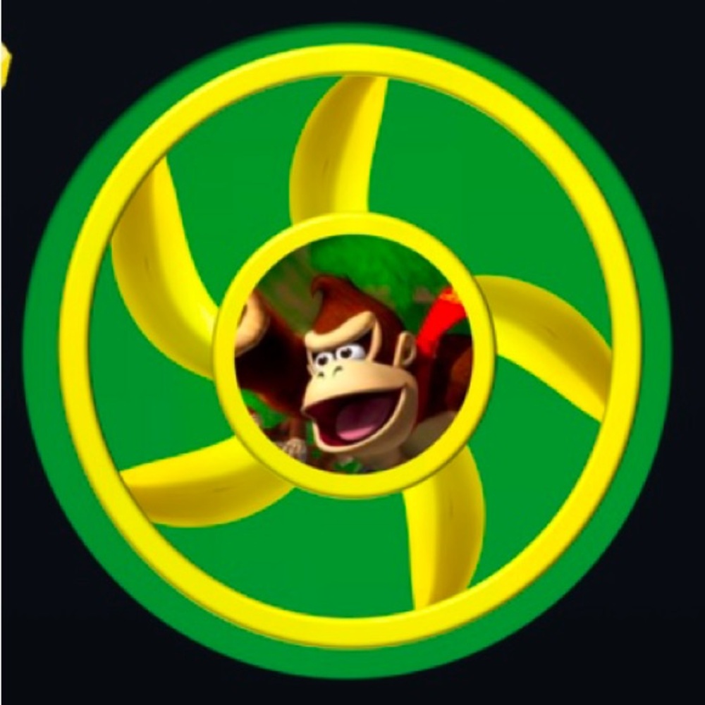 2006 McDonald happy meal toy - Nintendo DONKEY KONG throw and go spinner